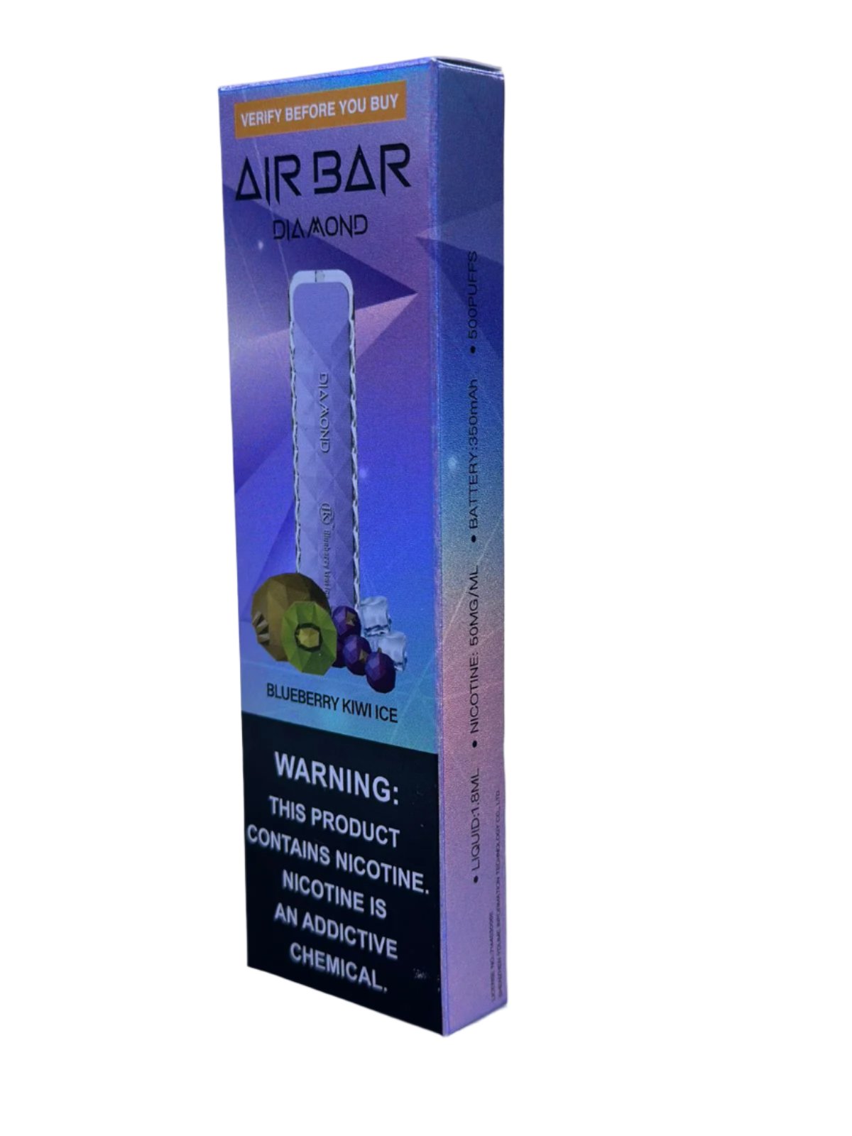 Air Bar Diamond Vape 500 Puffs nicotine: 50mg/ml