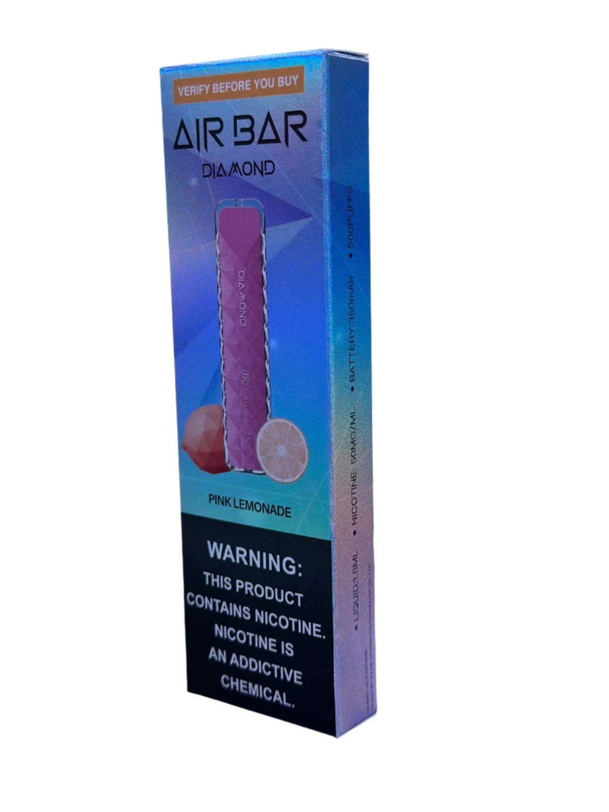 Air Bar Diamond Vape 500 Puffs nicotine: 50mg/ml