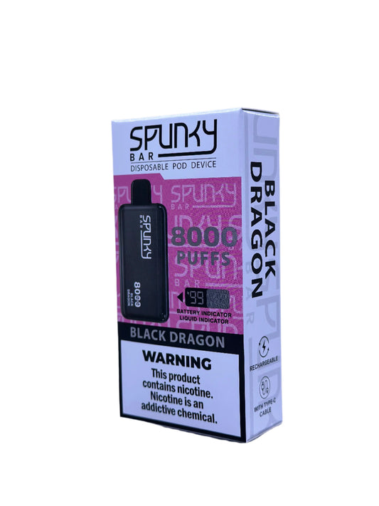 Spunky bar vape Disposable Pod Device 8k puffs 5% nicotine